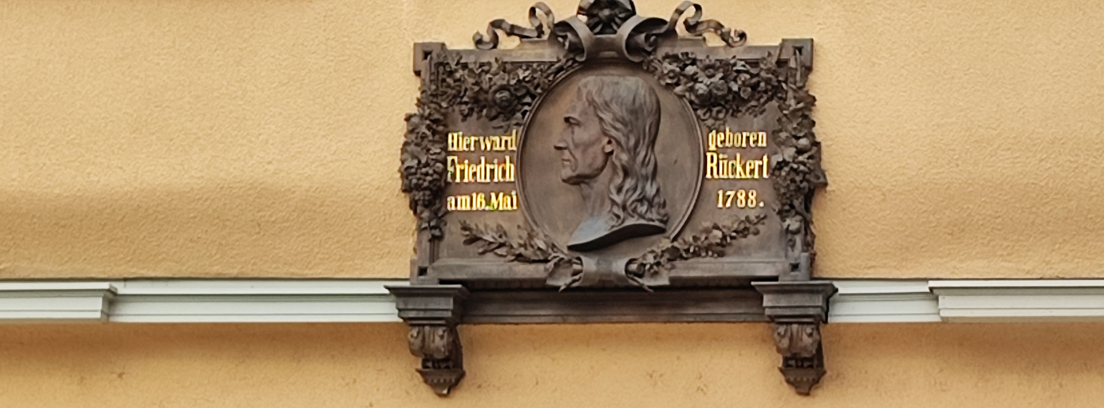 Friedrich-Rückert-Gedenktafel an seinem Geburtshaus